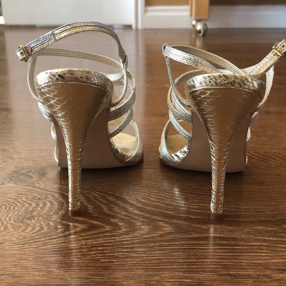 Caparros Silver and Gold Strappy Heels-Never Worn - Picture 3 of 7